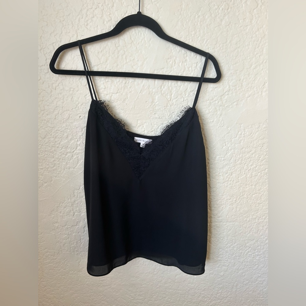 Black lace trim tank top - Nordstrom rack